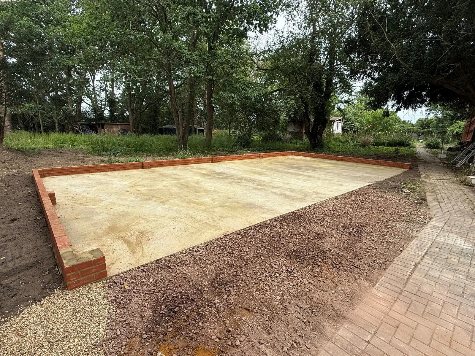 Reinforced Base for Oak Carport — Wokingham